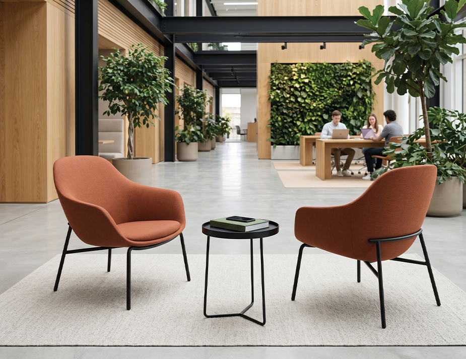 Lifestyle: Core Lounge Chair in Terracotta Brown