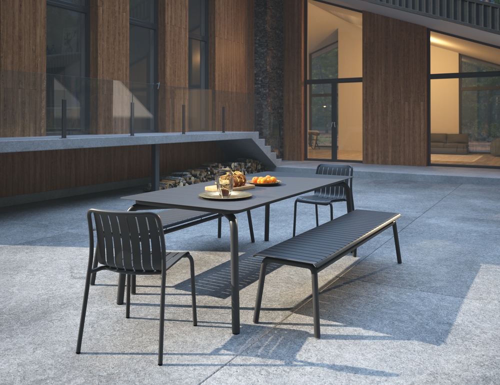 Lifestyle: Roku Outdoor Bench 190cm dining set