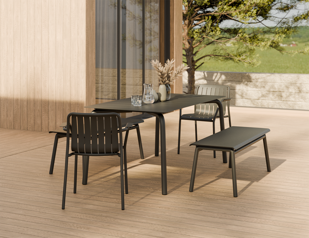 Lifestyle: Roku Outdoor Bench 120cm residential setting
