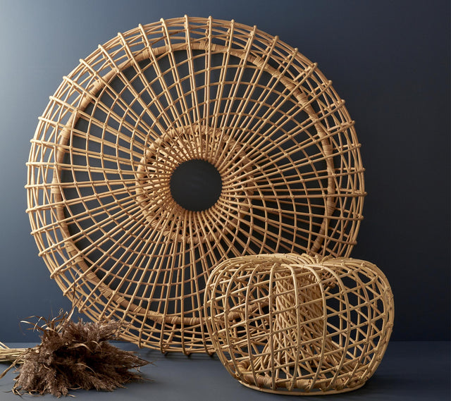 Nest Coffee Table / Footstool Small — Indoor Rattan