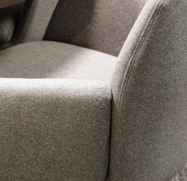 Calypso 5 Star Grey Fabric seat detail