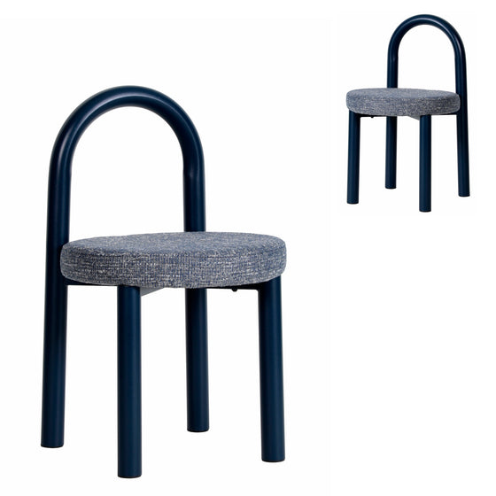 Navy Dining Chair — Prussian Blue (Set of 2)