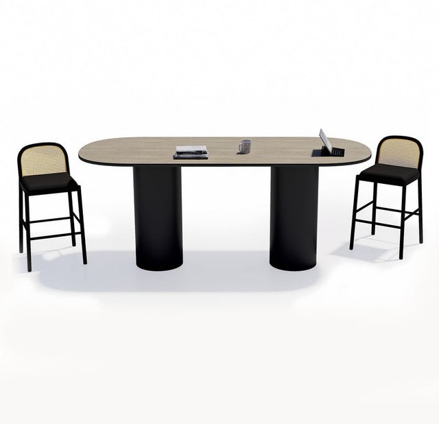 Drum Base Tall Table 400 dia black