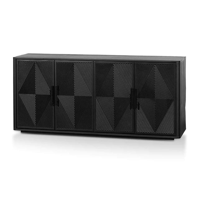 Wooden Buffet Unit - Full Black