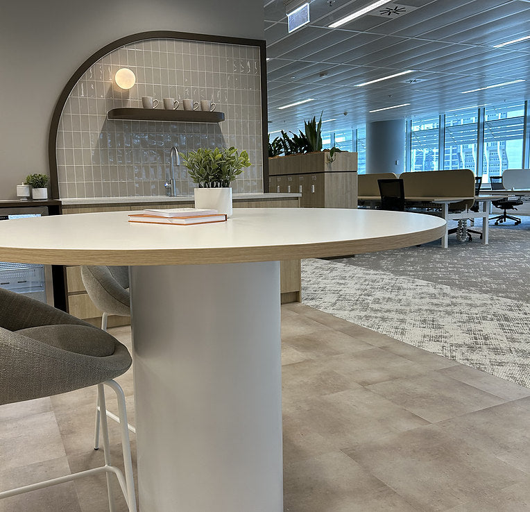 Drum Base Tall Table
