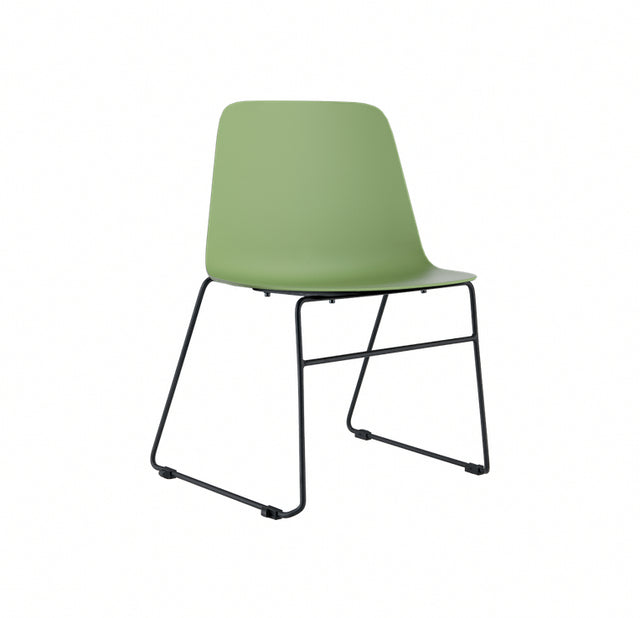 LAYLA Sled, Mint shell, black base, front angle