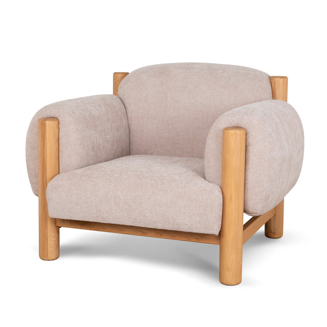 Nicki Armchair — Natural Frame
