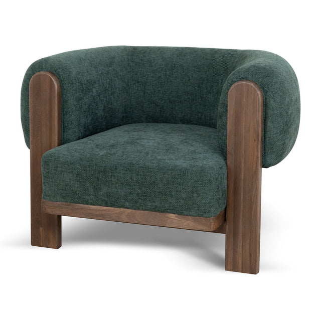 Nicki Armchair — Walnut Frame