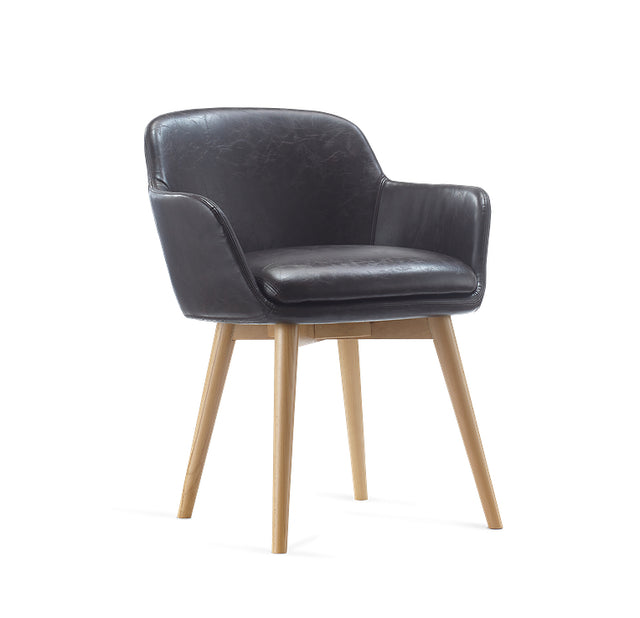 Melhor Wood chair in Chestnut, front angle