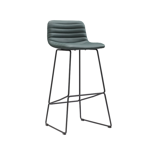 Rand Stool - Forest Green PU / Black frame