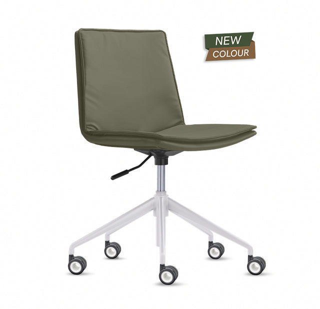 Olive PU - White Frame