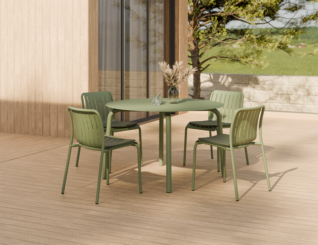 Roku Round Dining Table - residential setting