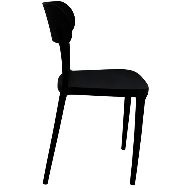 Luna Café Chair — Black