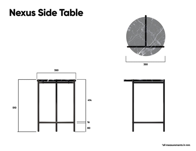 Nexus Marble Side Table