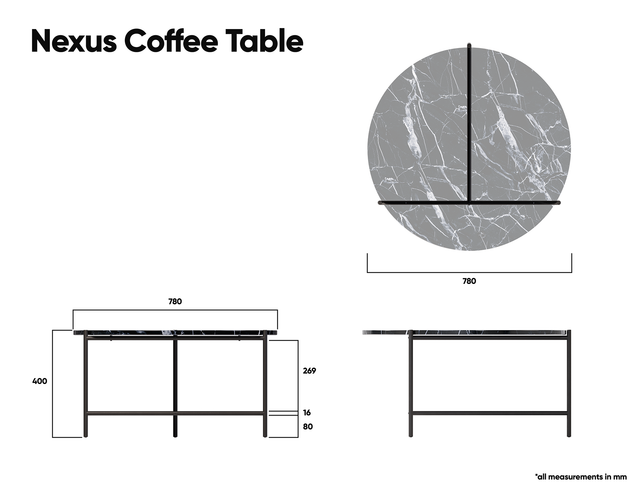 Nexus Marble Coffee Table