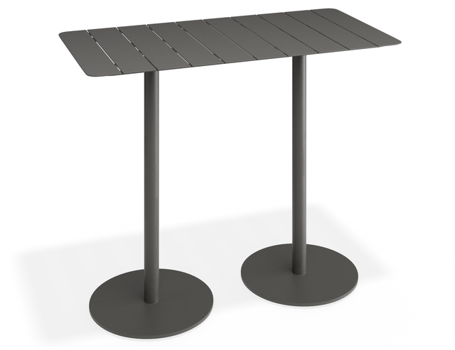 Roku Rectangle High Bar Table — detail