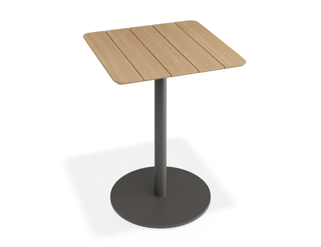 Roku Cafe Teak Table — detail