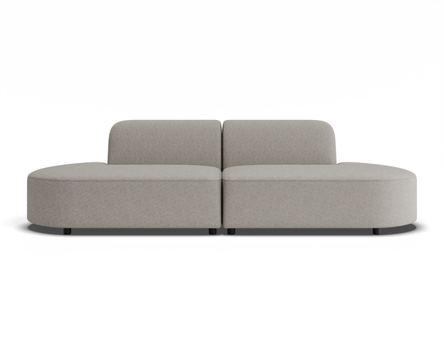 Atticus Modular Sofa – Config L, Curved Open Ends