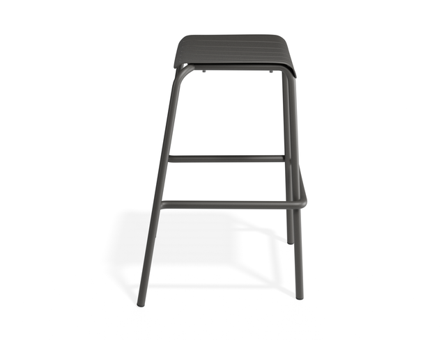 Roku Outdoor Backless Bar Stool — detail