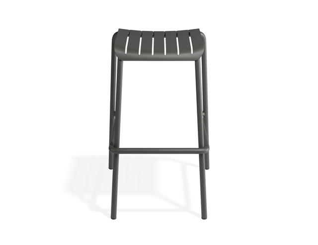 Roku Outdoor Backless Bar Stool — detail