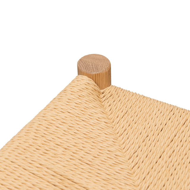 Woven Oak Counter Stool